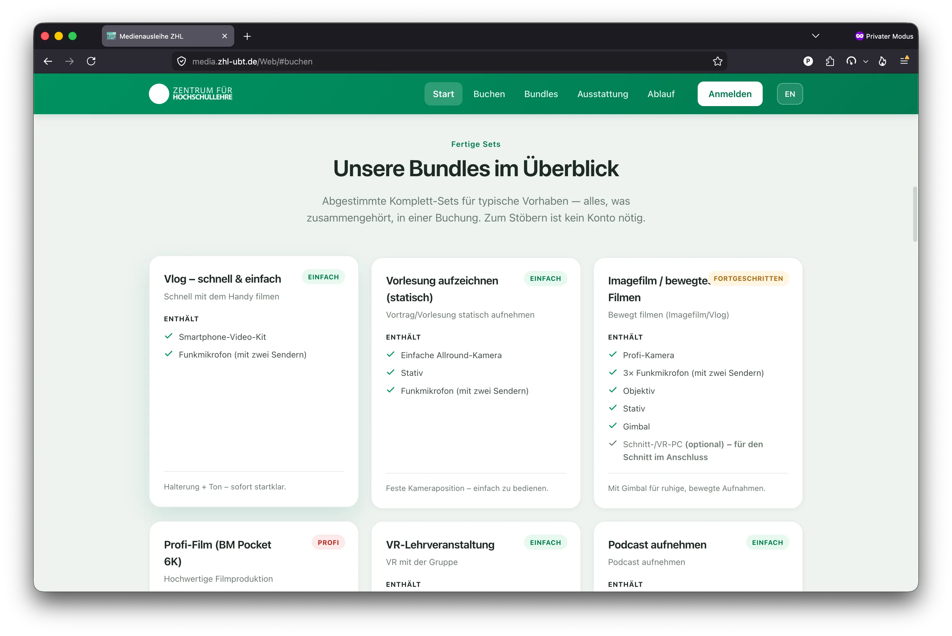 Bundles im Überblick