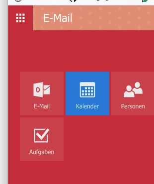App-Menü: Kachel „Kalender" wählen